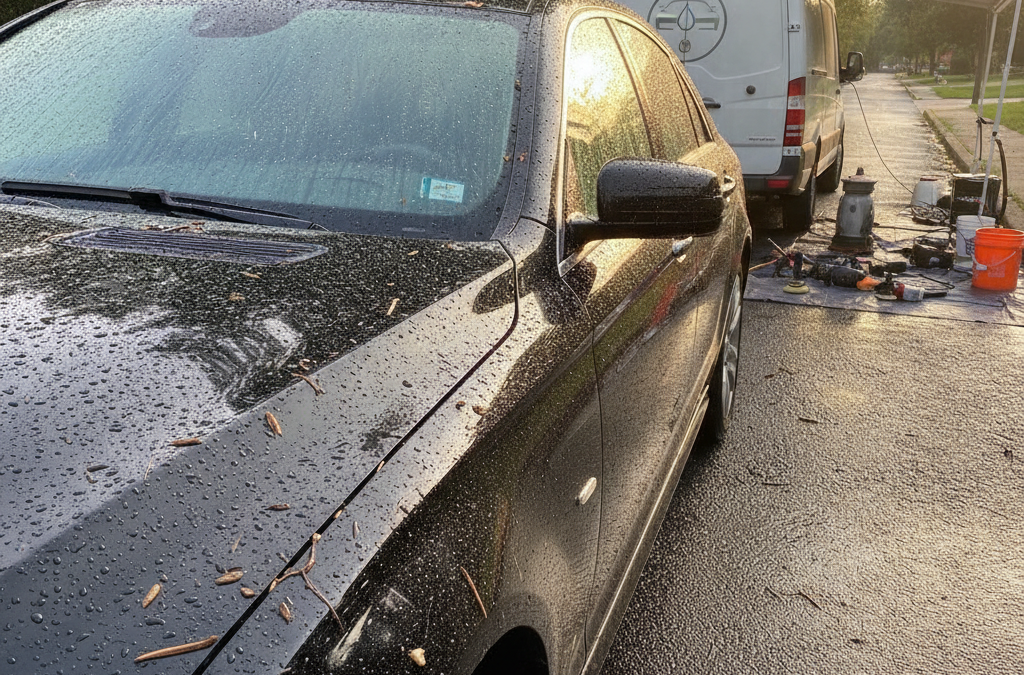 How Does Heavy Rain and Road Debris Contaminate Your Car’s Paint in Glassboro and What Should You Do About It?